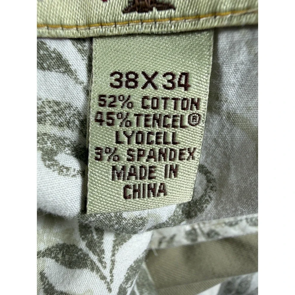 Tommy Bahama Chino Pants Mens 38x33 Beige Cotton Tencel Stretch